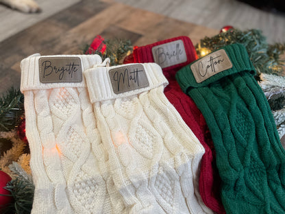 Christmas Stockings with Patch