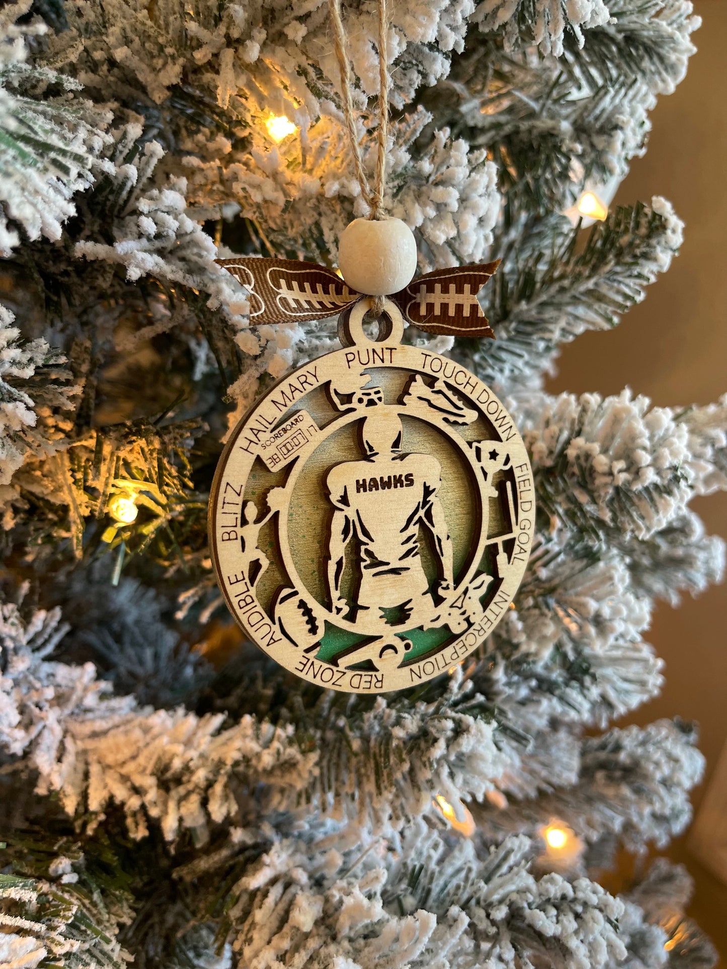 Football Ornament Circle