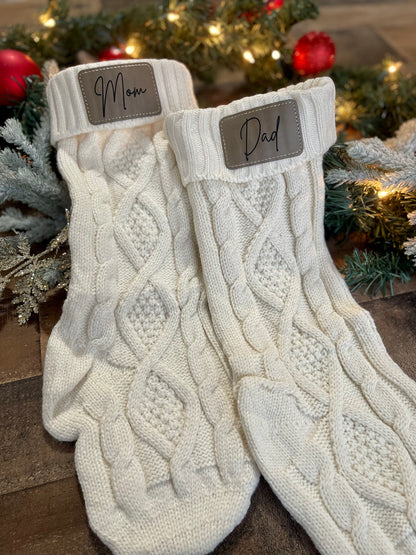 Christmas Stockings with Patch