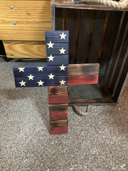 American Flag Cross