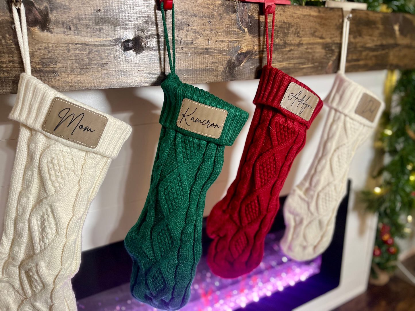 Christmas Stockings with Patch