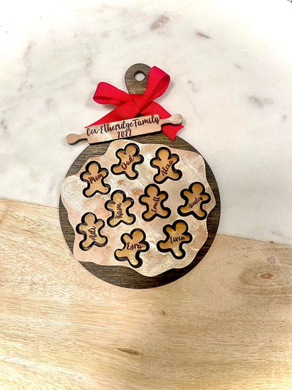 Gingerbread Family Ornament-Customized