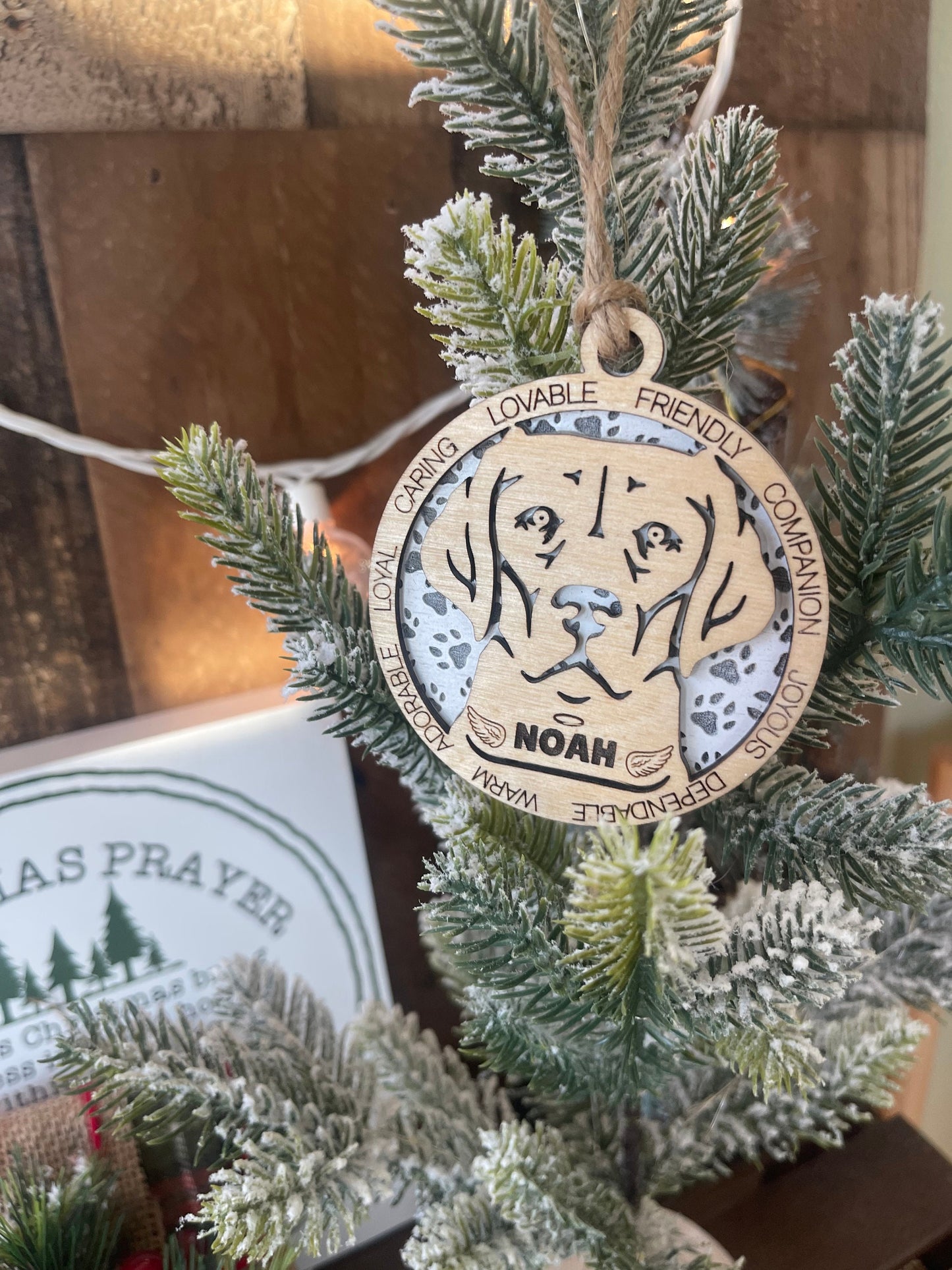 Customized Dog Ornament